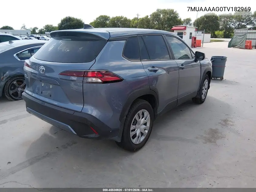 2026 Toyota Corolla Cross L VIN: 7MUAAAAG0TV182969 Lot: 45530920