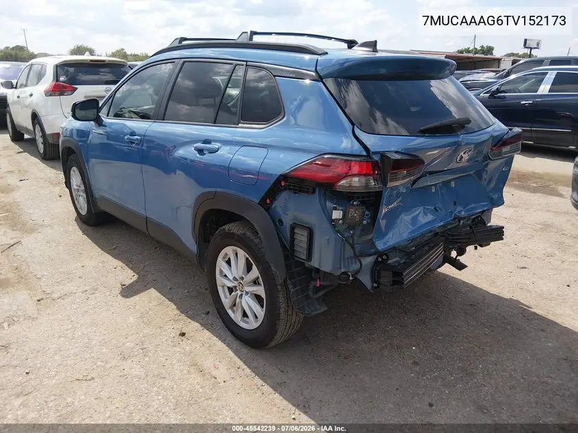 2026 Toyota Corolla Cross Le VIN: 7MUCAAAG6TV152173 Lot: 45542239