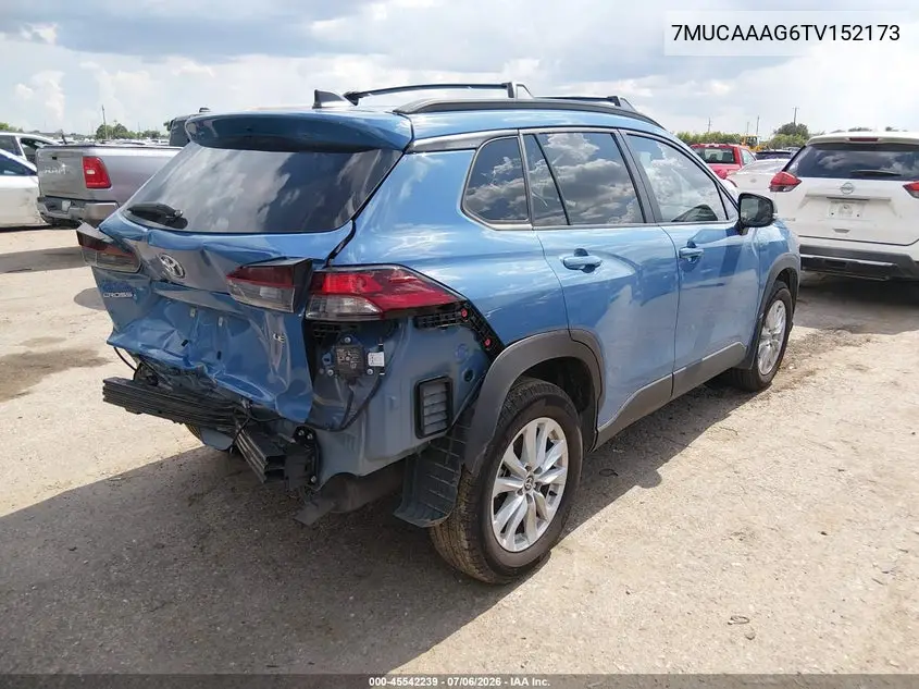 2026 Toyota Corolla Cross Le VIN: 7MUCAAAG6TV152173 Lot: 45542239