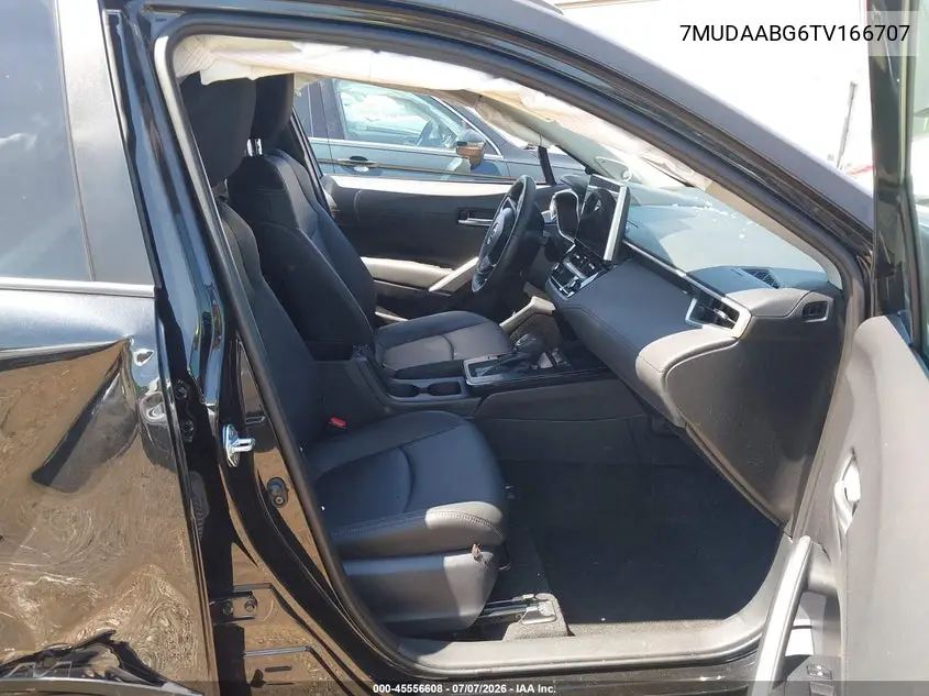 2026 Toyota Corolla Cross Xle VIN: 7MUDAABG6TV166707 Lot: 45556608