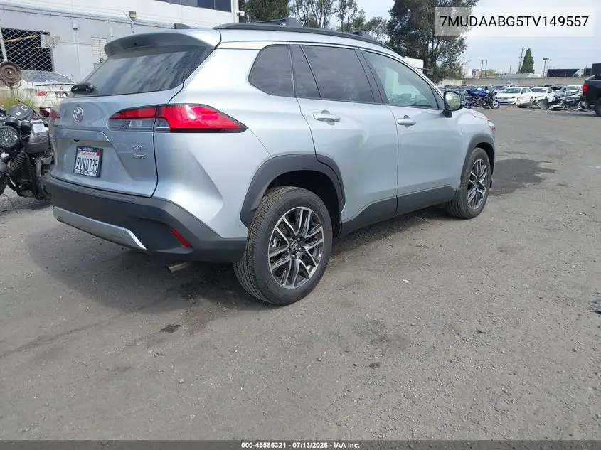 2026 Toyota Corolla Cross Xle VIN: 7MUDAABG5TV149557 Lot: 45586321