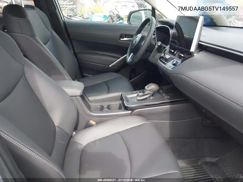 2026 Toyota Corolla Cross Xle VIN: 7MUDAABG5TV149557 Lot: 45586321