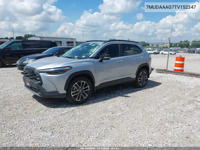 2026 Toyota Corolla Cross Xle VIN: 7MUDAAAG7TV152347 Lot: 45596660