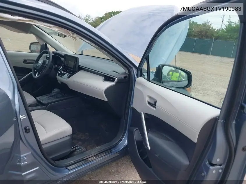 2026 Toyota Corolla Cross Le VIN: 7MUCAABGXTV190083 Lot: 45598827