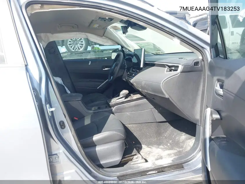 2026 Toyota Corolla Cross Xle VIN: 7MUEAAAG4TV183253 Lot: 45599950
