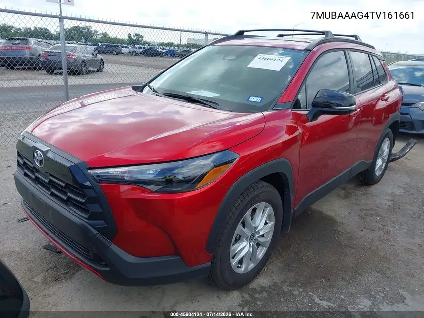 2026 Toyota Corolla Cross Le VIN: 7MUBAAAG4TV161661 Lot: 45604124