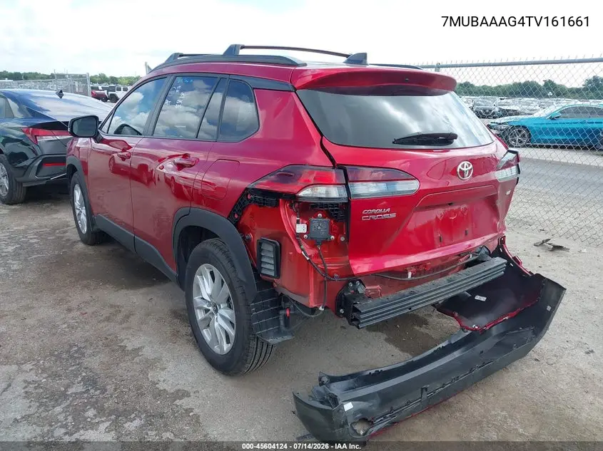 2026 Toyota Corolla Cross Le VIN: 7MUBAAAG4TV161661 Lot: 45604124
