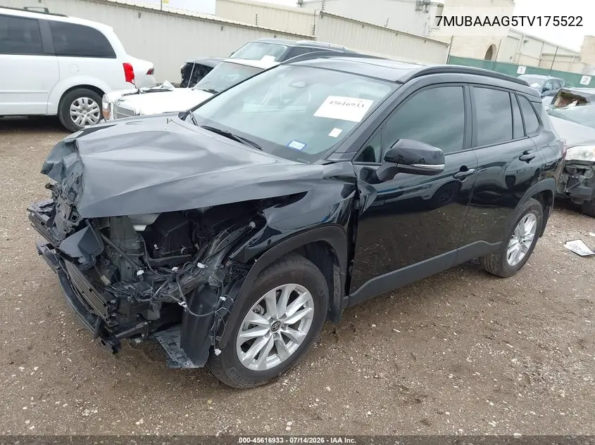 2026 Toyota Corolla Cross Le VIN: 7MUBAAAG5TV175522 Lot: 45616933
