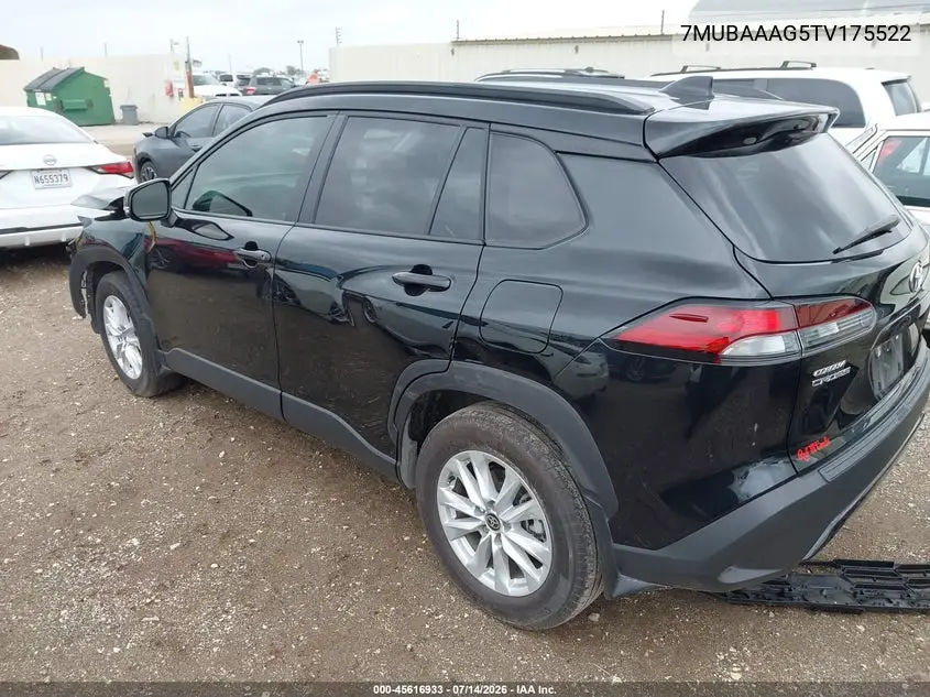 2026 Toyota Corolla Cross Le VIN: 7MUBAAAG5TV175522 Lot: 45616933