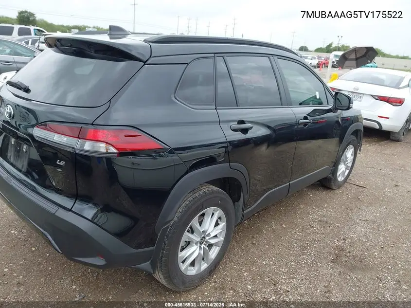2026 Toyota Corolla Cross Le VIN: 7MUBAAAG5TV175522 Lot: 45616933