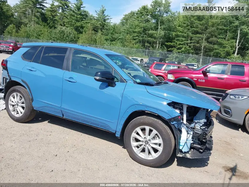 2026 Toyota Corolla Cross Le VIN: 7MUBAABG5TV158444 Lot: 45660906