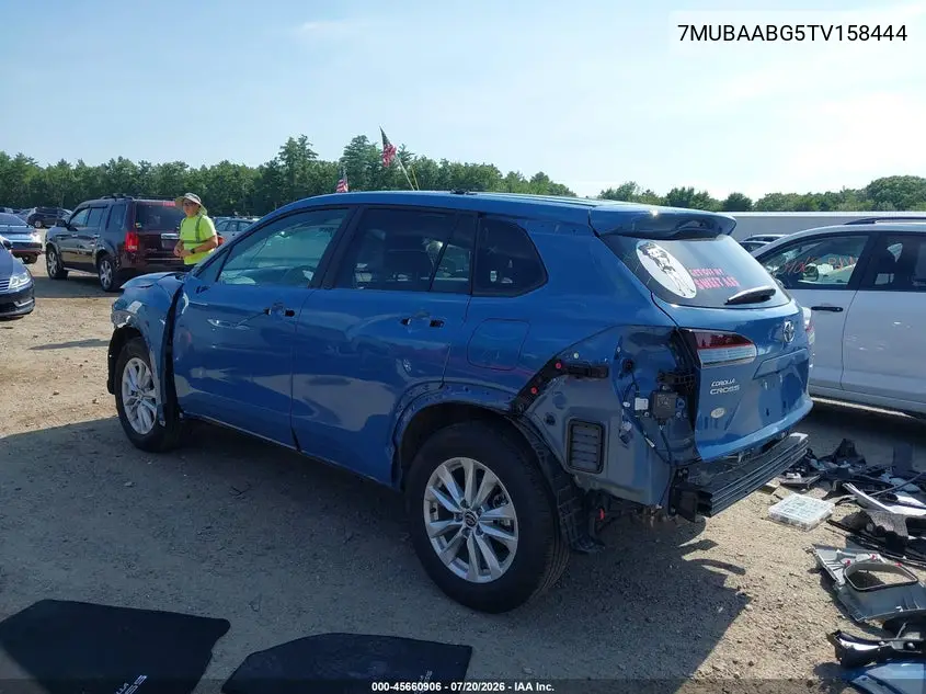 2026 Toyota Corolla Cross Le VIN: 7MUBAABG5TV158444 Lot: 45660906