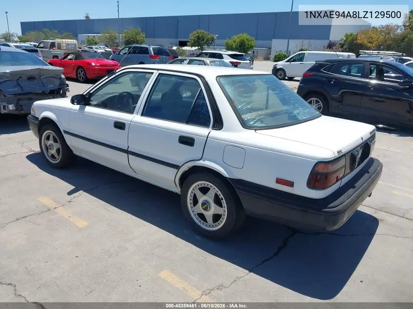 1990 Toyota Corolla Dlx VIN: 1NXAE94A8LZ129500 Lot: 45359461