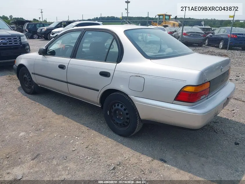 1994 Toyota Corolla Le/Dx VIN: 2T1AE09BXRC043872 Lot: 45638518