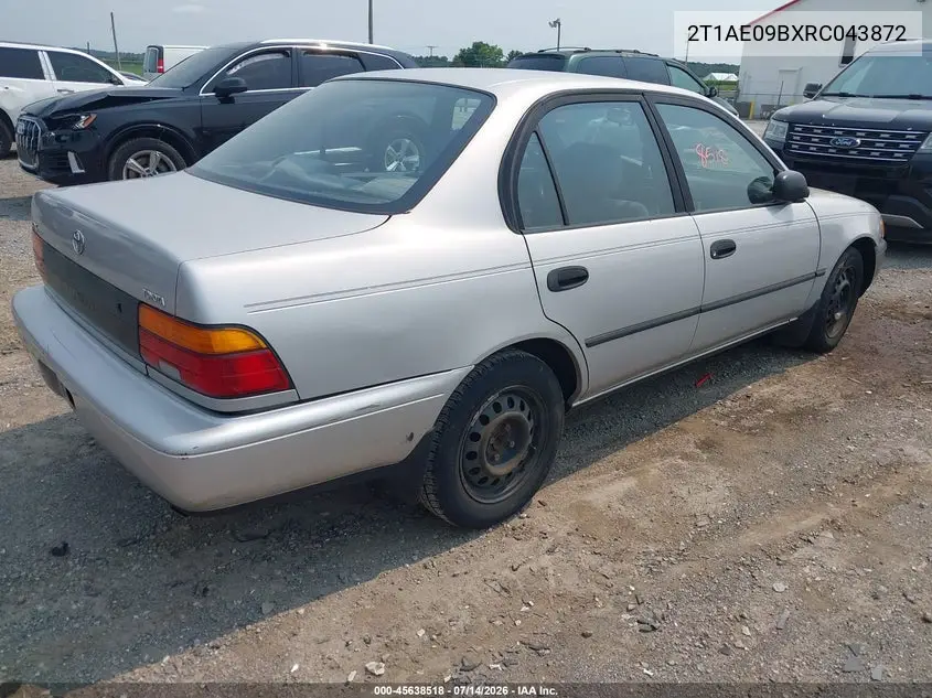 1994 Toyota Corolla Le/Dx VIN: 2T1AE09BXRC043872 Lot: 45638518