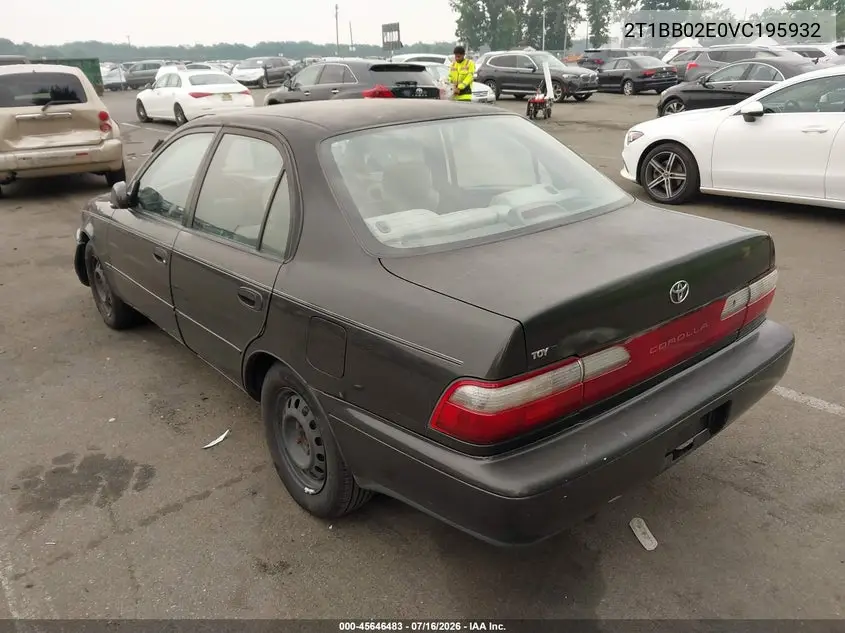 1997 Toyota Corolla Dx VIN: 2T1BB02E0VC195932 Lot: 45646483
