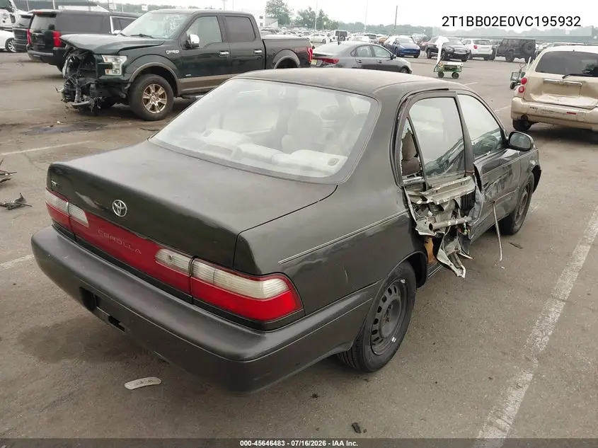 1997 Toyota Corolla Dx VIN: 2T1BB02E0VC195932 Lot: 45646483