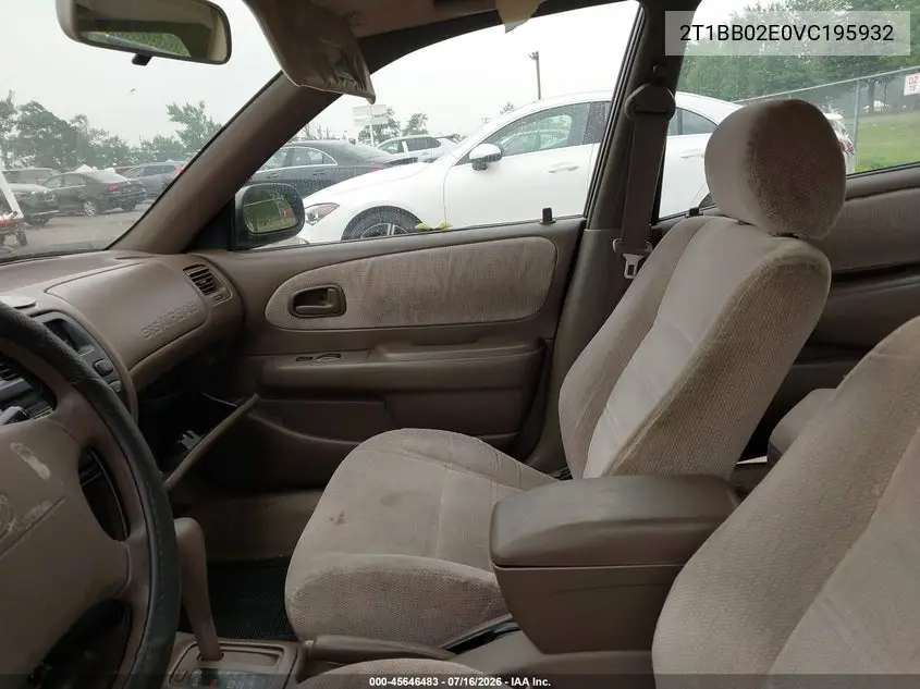 1997 Toyota Corolla Dx VIN: 2T1BB02E0VC195932 Lot: 45646483