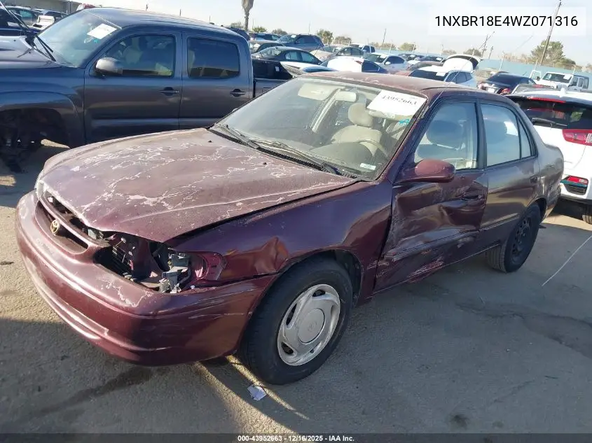 1NXBR18E4WZ071316 1998 Toyota Corolla Le