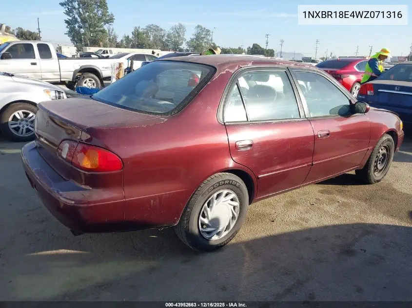 1NXBR18E4WZ071316 1998 Toyota Corolla Le