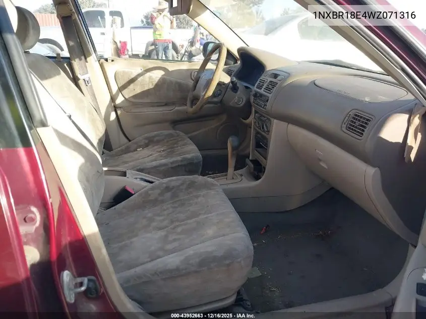 1NXBR18E4WZ071316 1998 Toyota Corolla Le