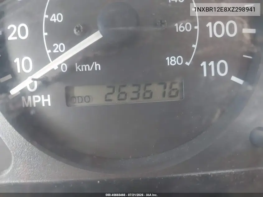 1999 Toyota Corolla Le VIN: 1NXBR12E8XZ298941 Lot: 45665466
