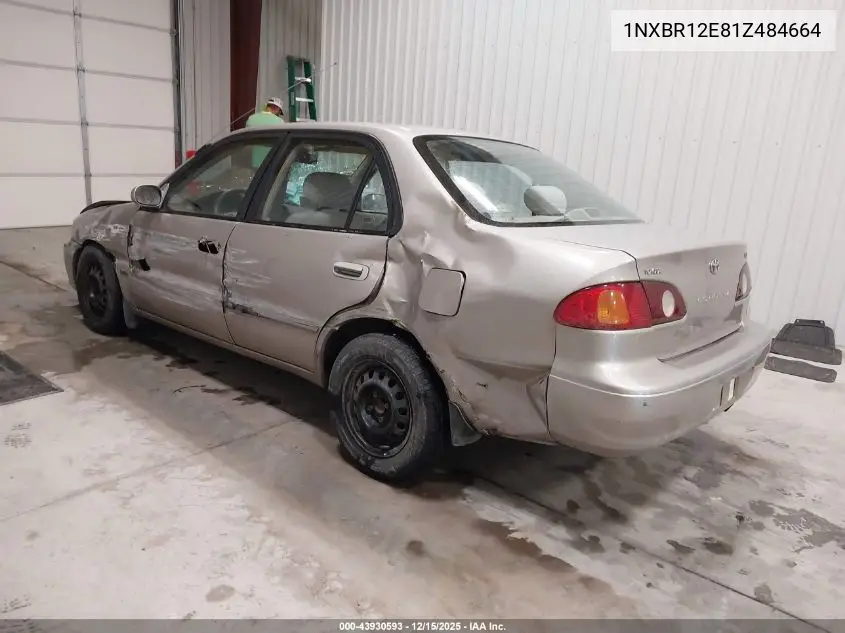 1NXBR12E81Z484664 2001 Toyota Corolla Le