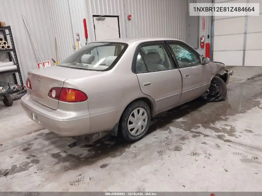 1NXBR12E81Z484664 2001 Toyota Corolla Le