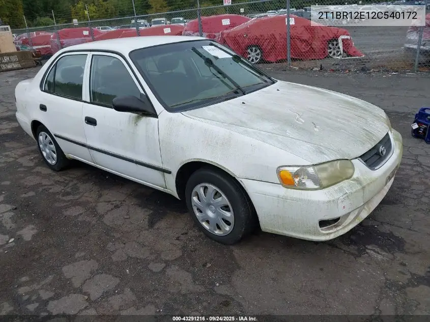 2T1BR12E12C540172 2002 Toyota Corolla Ce
