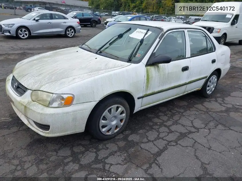 2T1BR12E12C540172 2002 Toyota Corolla Ce