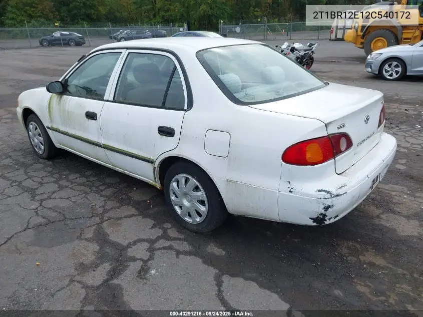 2T1BR12E12C540172 2002 Toyota Corolla Ce