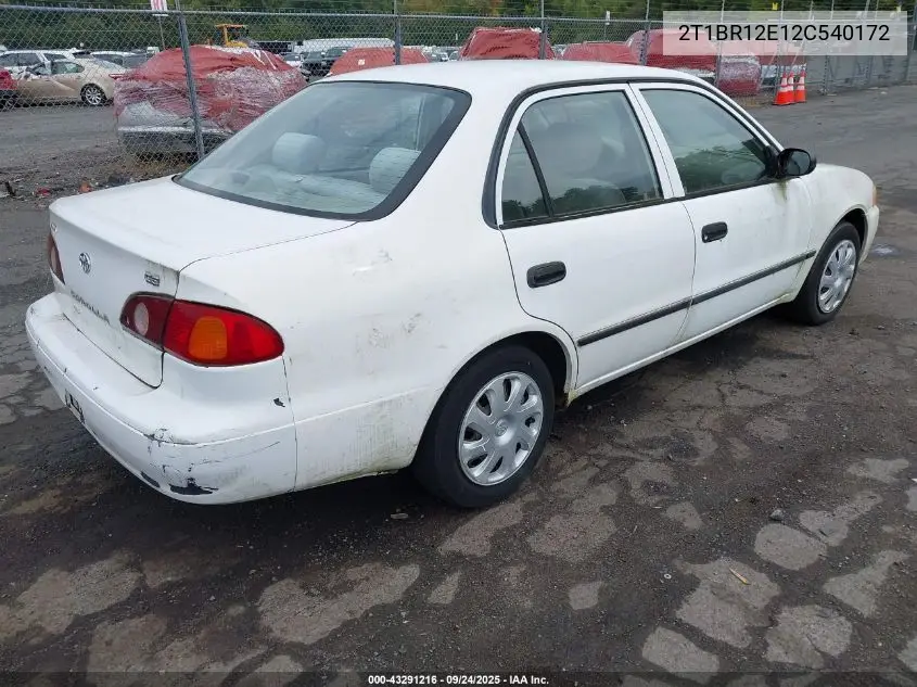 2T1BR12E12C540172 2002 Toyota Corolla Ce