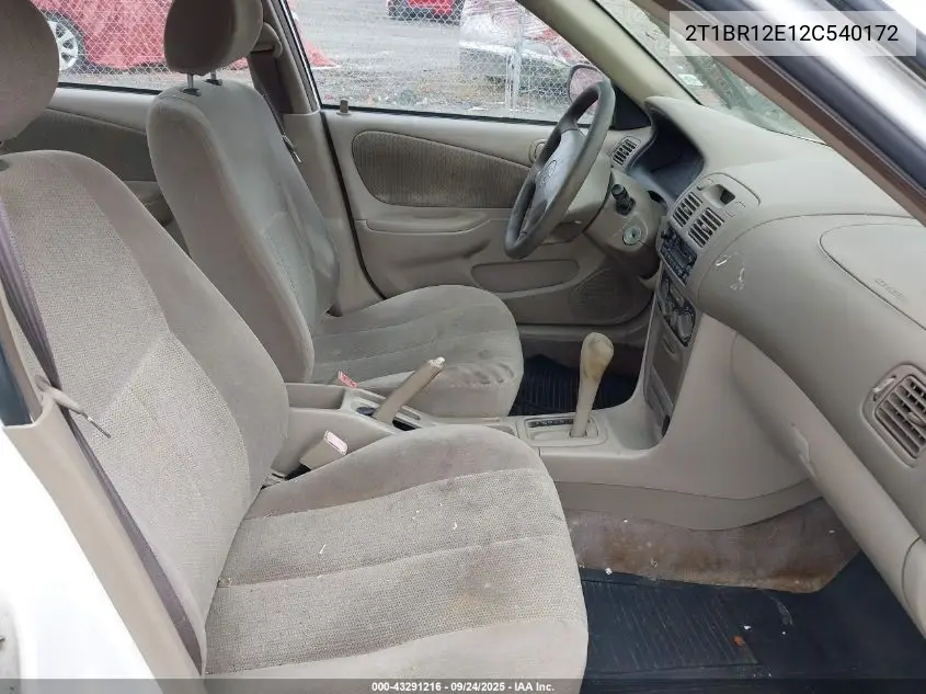 2T1BR12E12C540172 2002 Toyota Corolla Ce