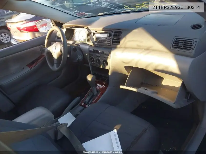 2T1BR32E93C130314 2003 Toyota Corolla Le