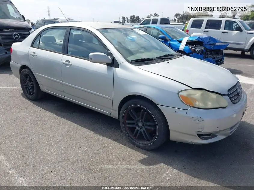 2003 Toyota Corolla Le VIN: 1NXBR32E83Z062795 Lot: 45255619