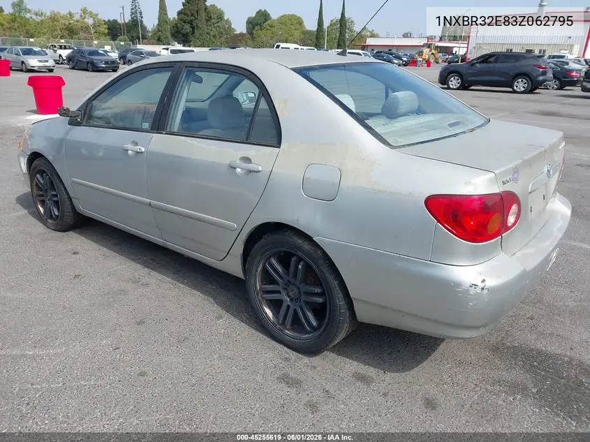 2003 Toyota Corolla Le VIN: 1NXBR32E83Z062795 Lot: 45255619