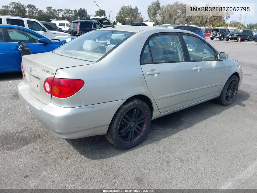 2003 Toyota Corolla Le VIN: 1NXBR32E83Z062795 Lot: 45255619