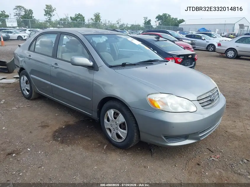 2003 Toyota Corolla Le VIN: JTDBR32E332014816 Lot: 45659020