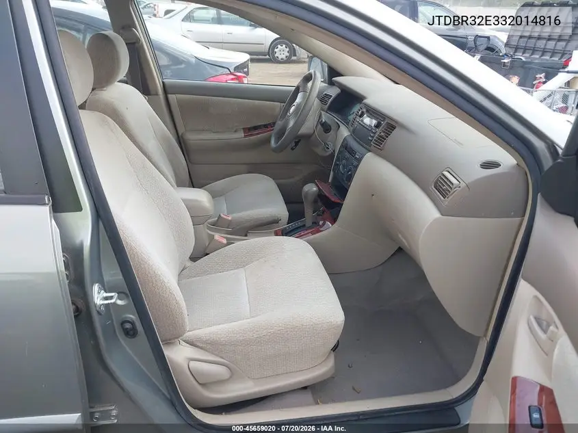 2003 Toyota Corolla Le VIN: JTDBR32E332014816 Lot: 45659020