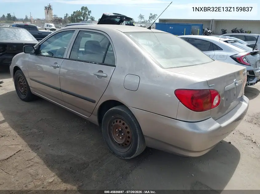 2003 Toyota Corolla Ce VIN: 1NXBR32E13Z159837 Lot: 45686697