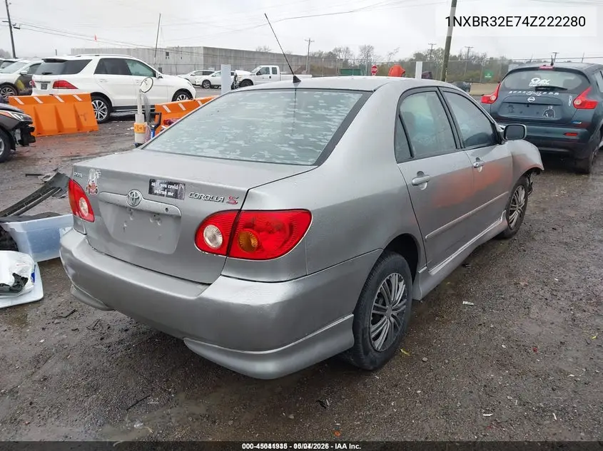 1NXBR32E74Z222280 2004 Toyota Corolla S