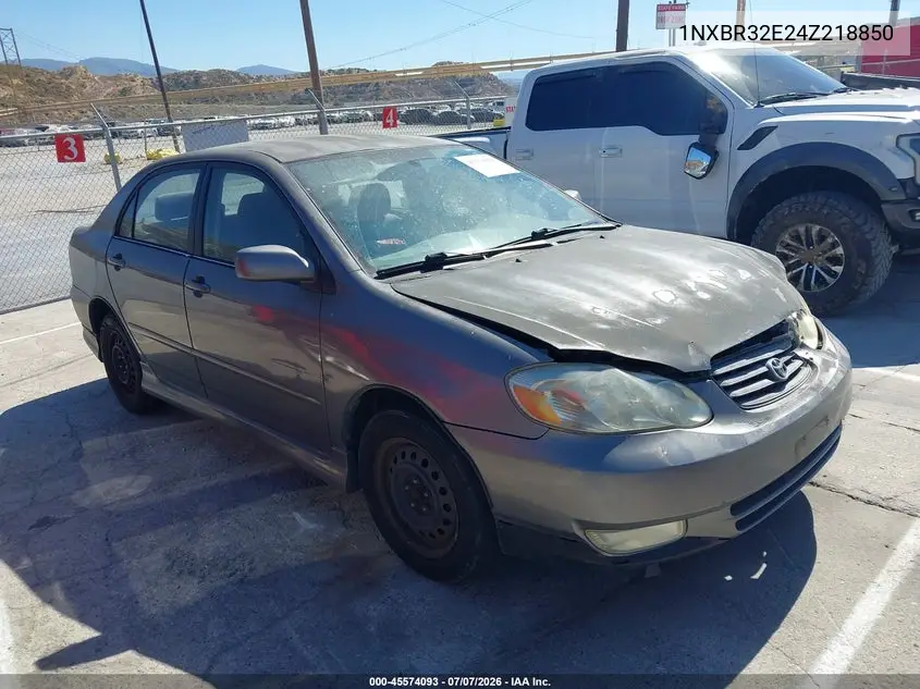 2004 Toyota Corolla S VIN: 1NXBR32E24Z218850 Lot: 45574093