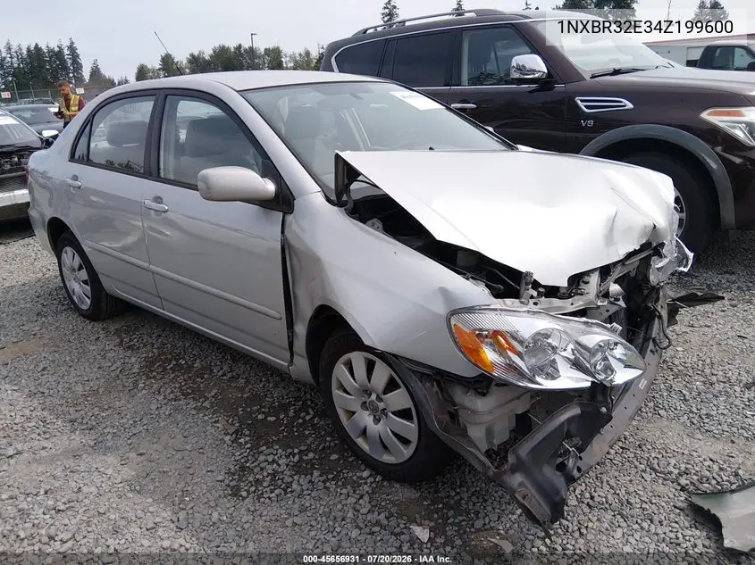 2004 Toyota Corolla Le VIN: 1NXBR32E34Z199600 Lot: 45656931