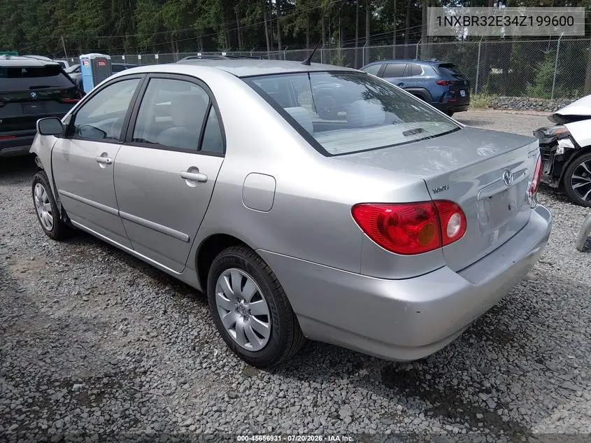 2004 Toyota Corolla Le VIN: 1NXBR32E34Z199600 Lot: 45656931
