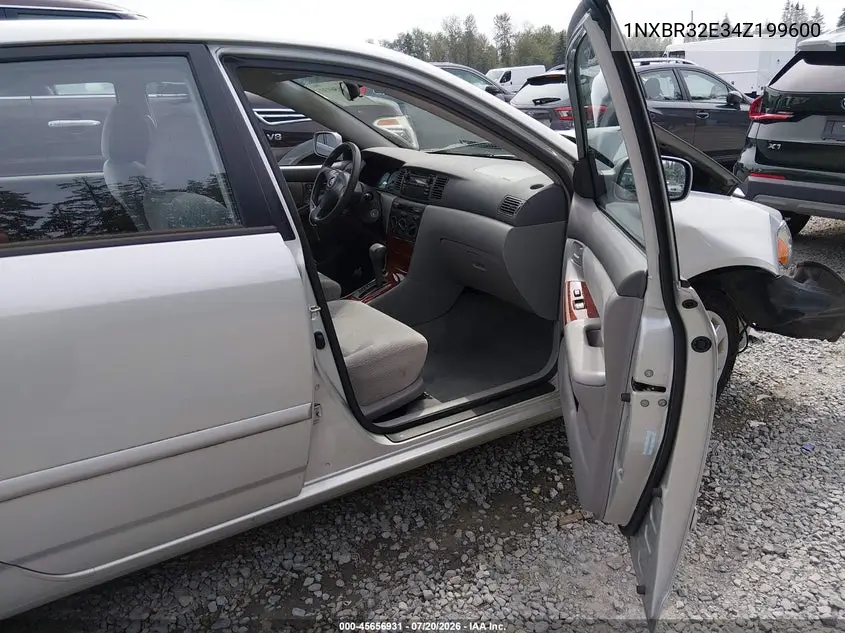 2004 Toyota Corolla Le VIN: 1NXBR32E34Z199600 Lot: 45656931