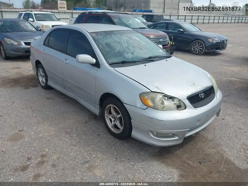 1NXBR32E85Z551877 2005 Toyota Corolla S