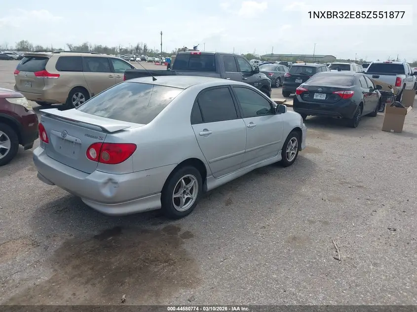 1NXBR32E85Z551877 2005 Toyota Corolla S