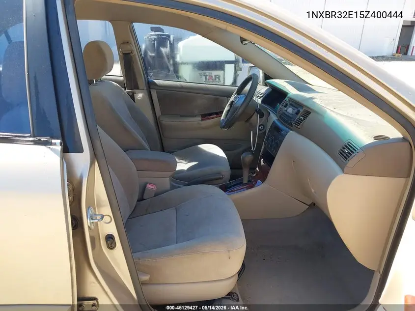 1NXBR32E15Z400444 2005 Toyota Corolla Le