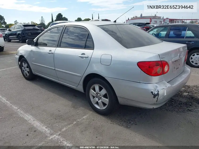 2005 Toyota Corolla Le VIN: 1NXBR32E65Z394642 Lot: 45674798