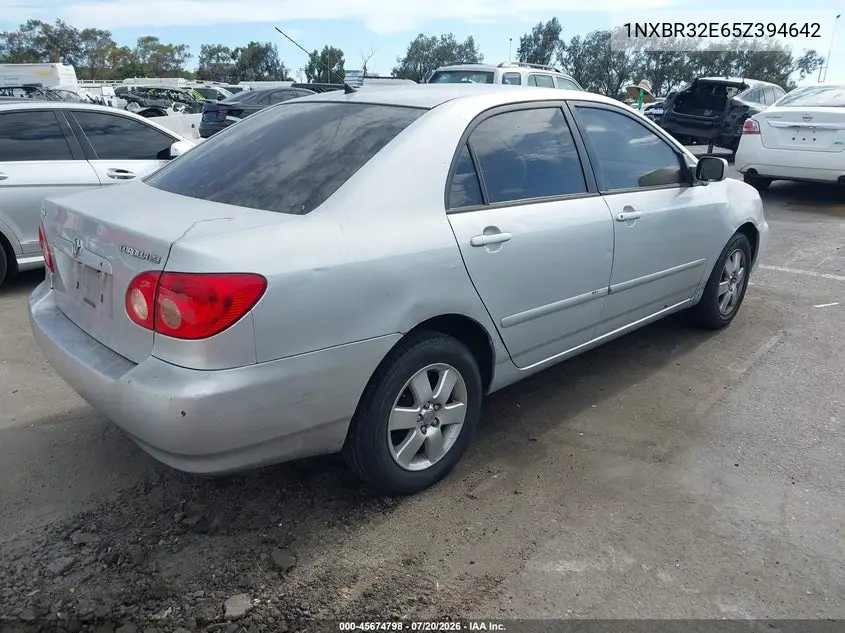 2005 Toyota Corolla Le VIN: 1NXBR32E65Z394642 Lot: 45674798